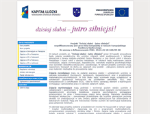 Tablet Screenshot of dzisiajslabsi-jutrosilniejsi.pieniezno.pl